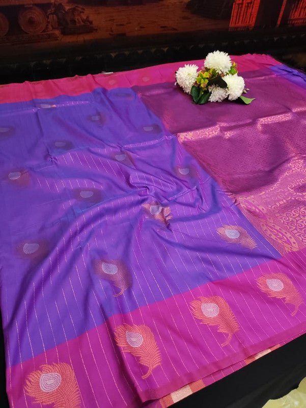 Mayil Thogai Soft Silk Saree for Party Wear Women