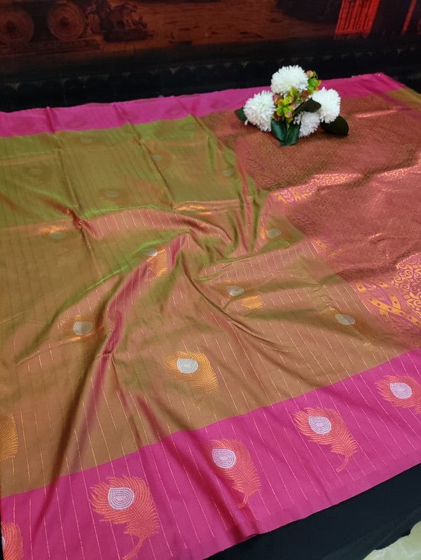Mayil Thogai Soft Silk Saree for Party Wear Women