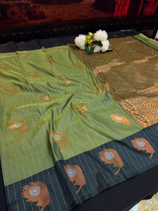 Mayil Thogai Soft Silk Saree for Party Wear Women
