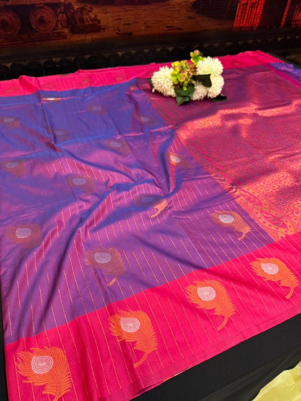 Mayil Thogai Soft Silk Saree for Party Wear Women