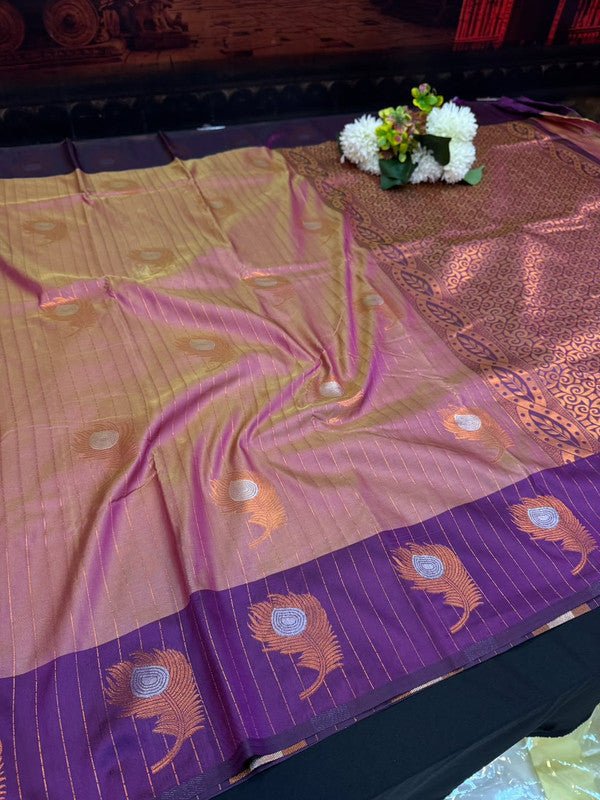 Mayil Thogai Soft Silk Saree for Party Wear Women