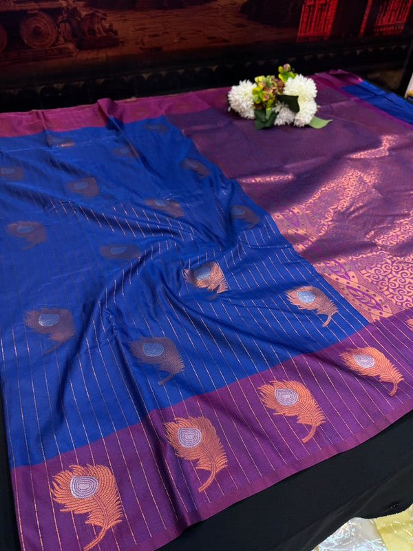Mayil Thogai Soft Silk Saree for Party Wear Women