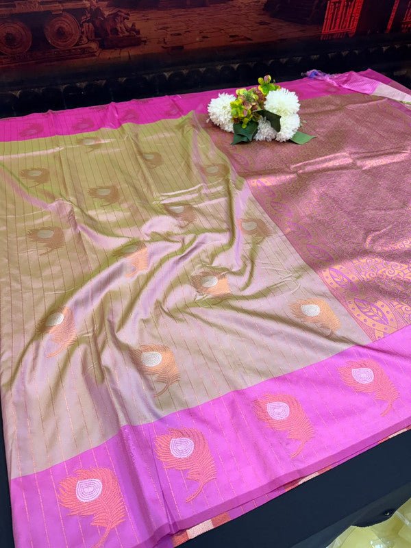 Mayil Thogai Soft Silk Saree for Party Wear Women