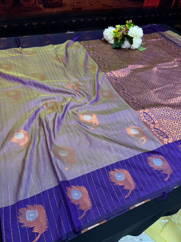 Mayil Thogai Soft Silk Saree for Party Wear Women
