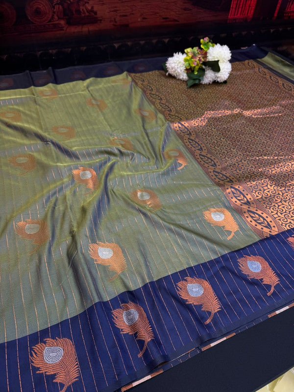 Mayil Thogai Soft Silk Saree for Party Wear Women