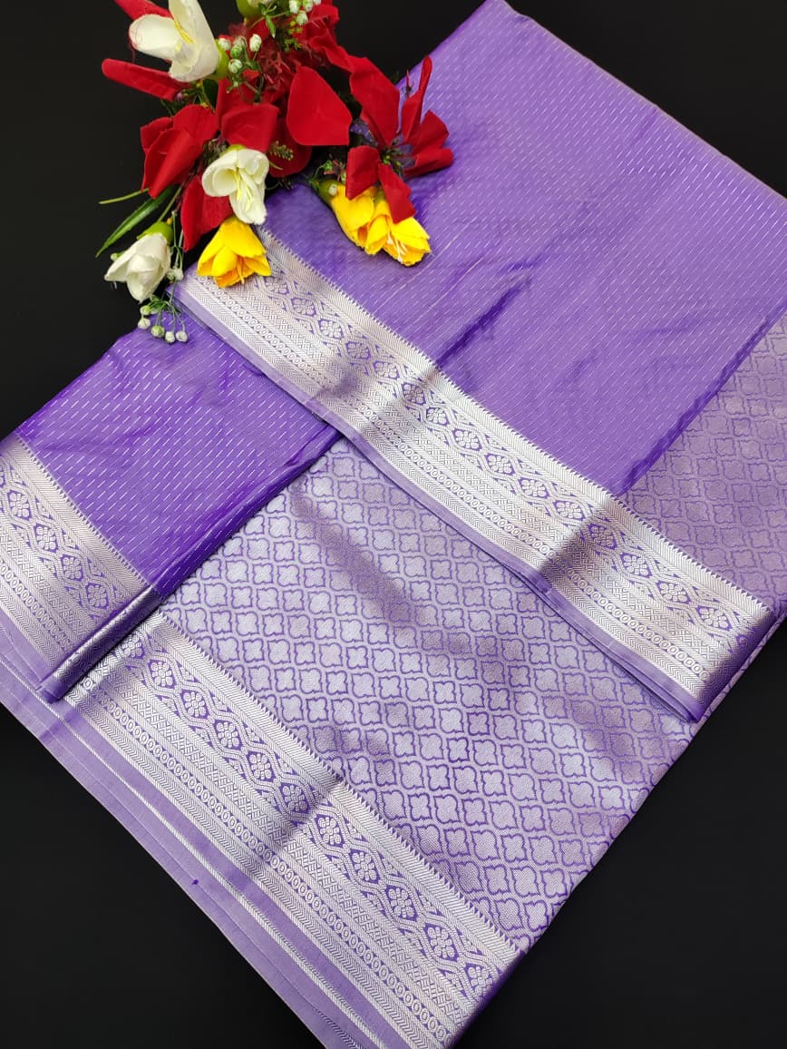 Monica Silver Jari Saree MSJ01