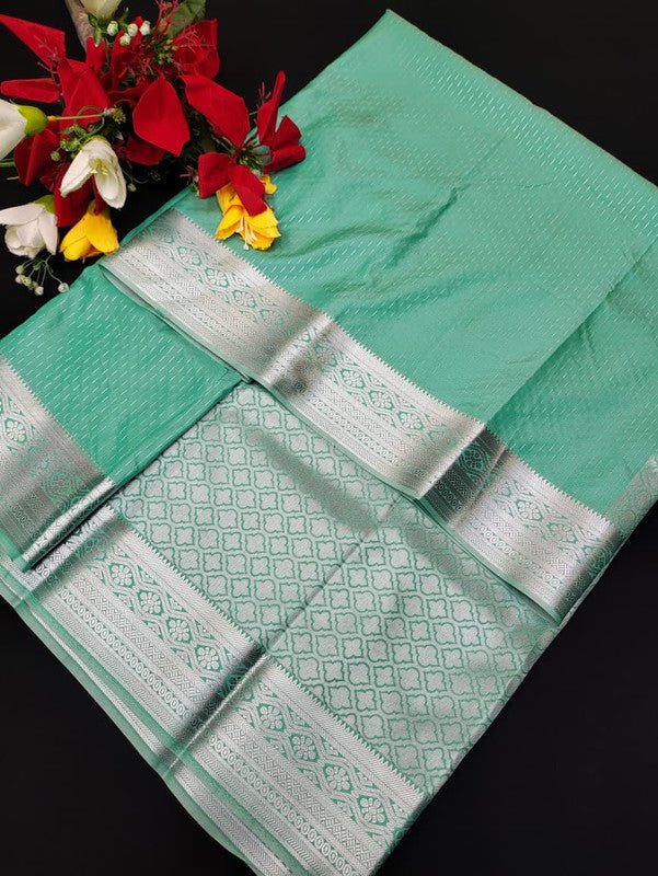 Monica Silver Jari Saree MSJ04
