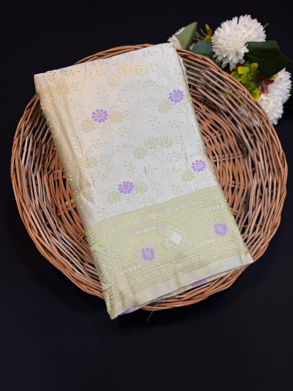 Nangai Satin Soft Saree with |Jacquard Blouse| PNG16 - Sri Sakthi Pugazh Tex - Nangai Saree