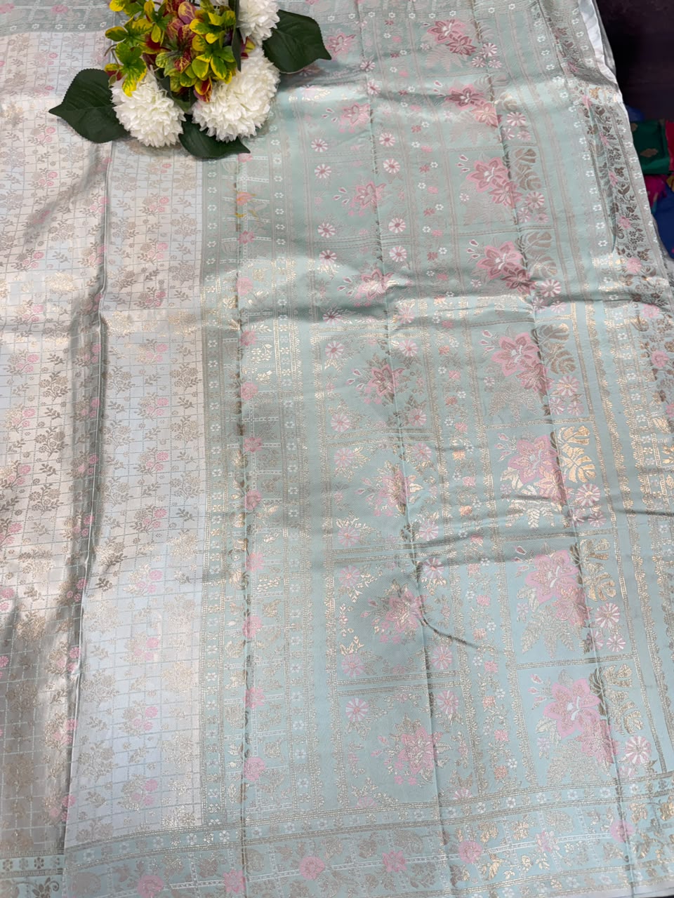 Nangai Satin Soft Saree with |Jacquard Blouse| PNG19 - Sri Sakthi Pugazh Tex - Nangai Saree