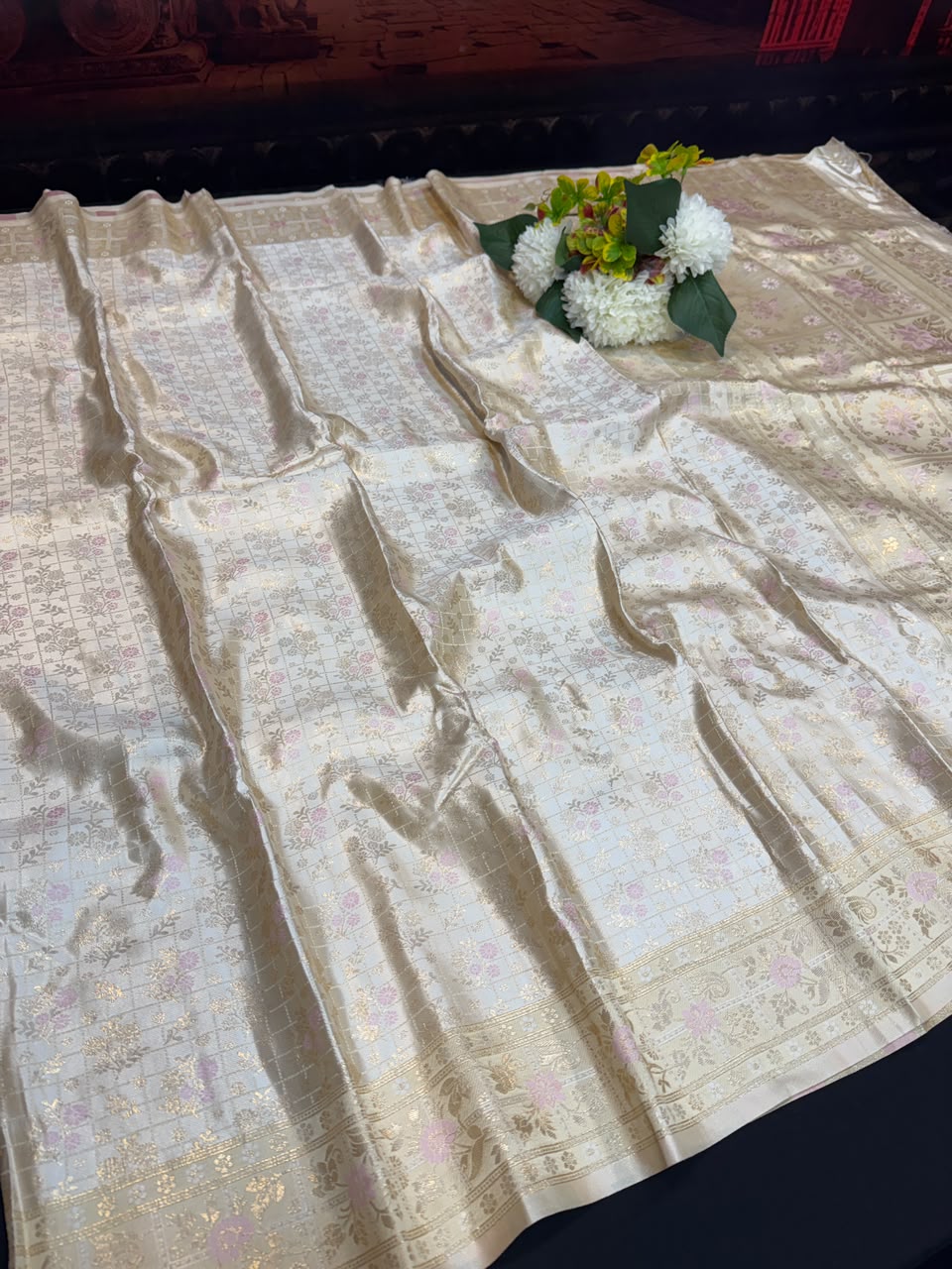Nangai Satin Soft Saree with |Jacquard Blouse| PNG20 - Sri Sakthi Pugazh Tex - Nangai Saree