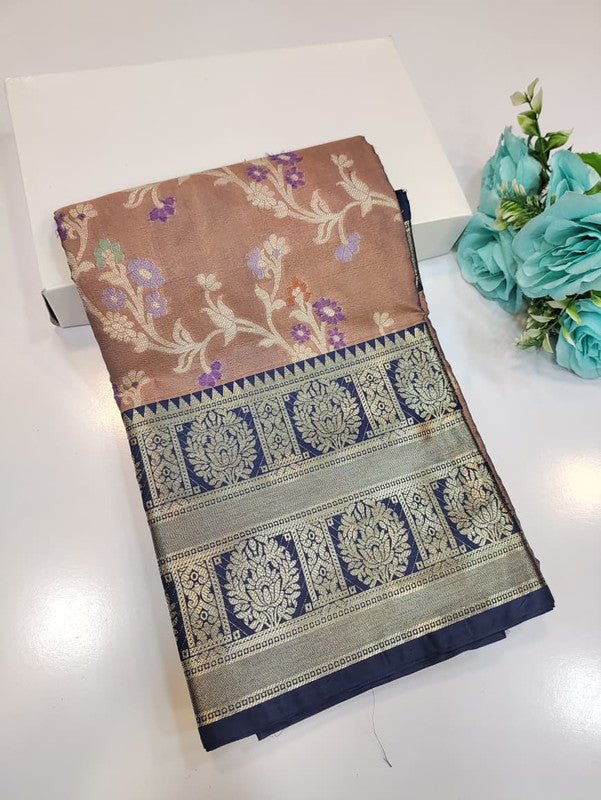 Offer Saree with elegant zari work for festive occasions