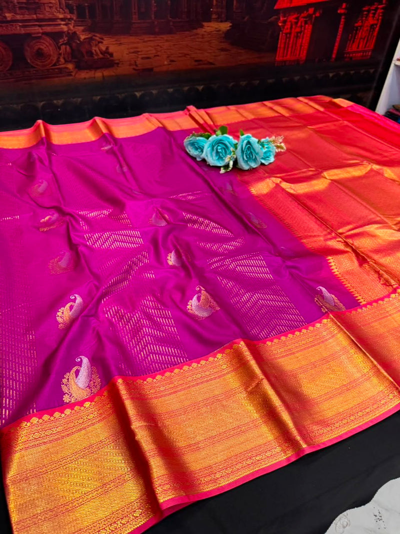 Offer Semi Silk Korvai Border (Meena Work)| Zari Work | ABC14 - Sri Sakthi Pugazh Tex - soft