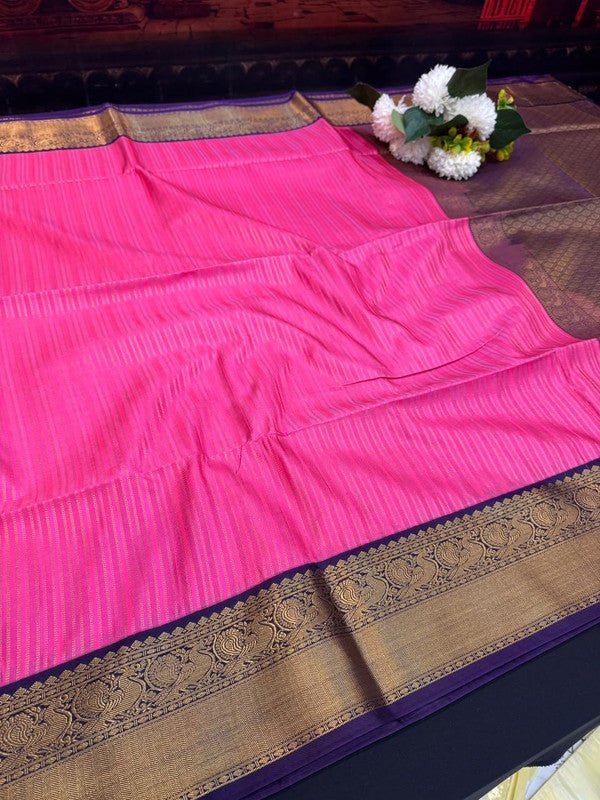Offer Semi Silk Mild Damage Saree for Party Wear
