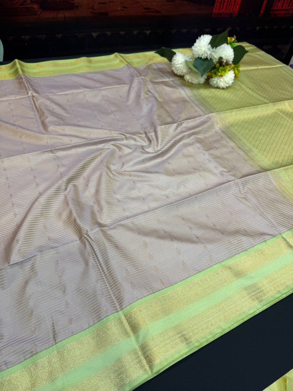 Offer Semi Silk Mild Damage Saree for Party Wear