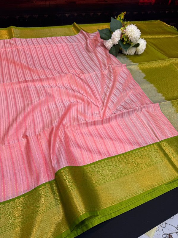 Offer Semi Silk Mild Damage Saree for Party Wear