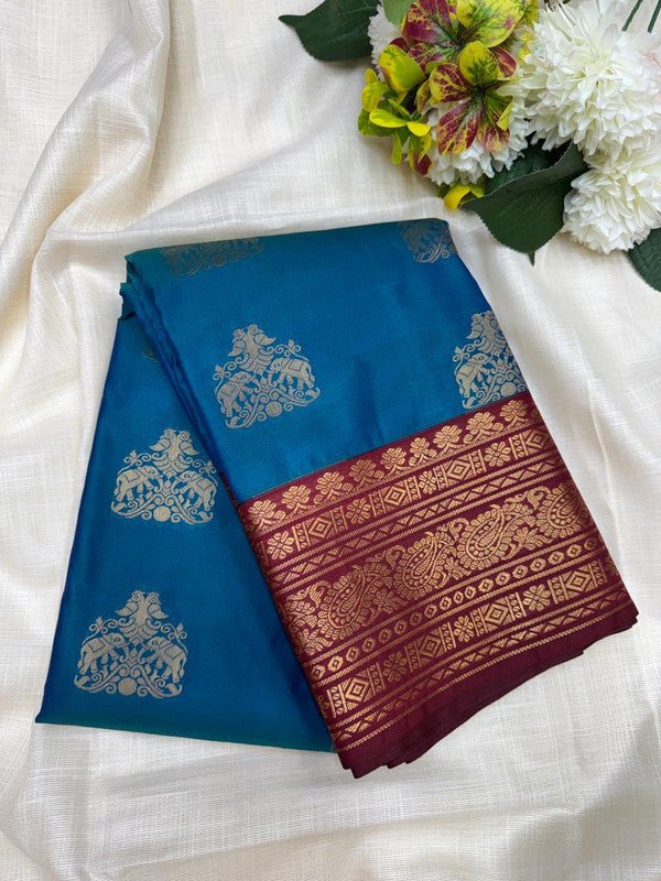 Offer Semi Silk | Mild Damage Saree | FF188 - Sri Sakthi Pugazh Tex - Semi Silk