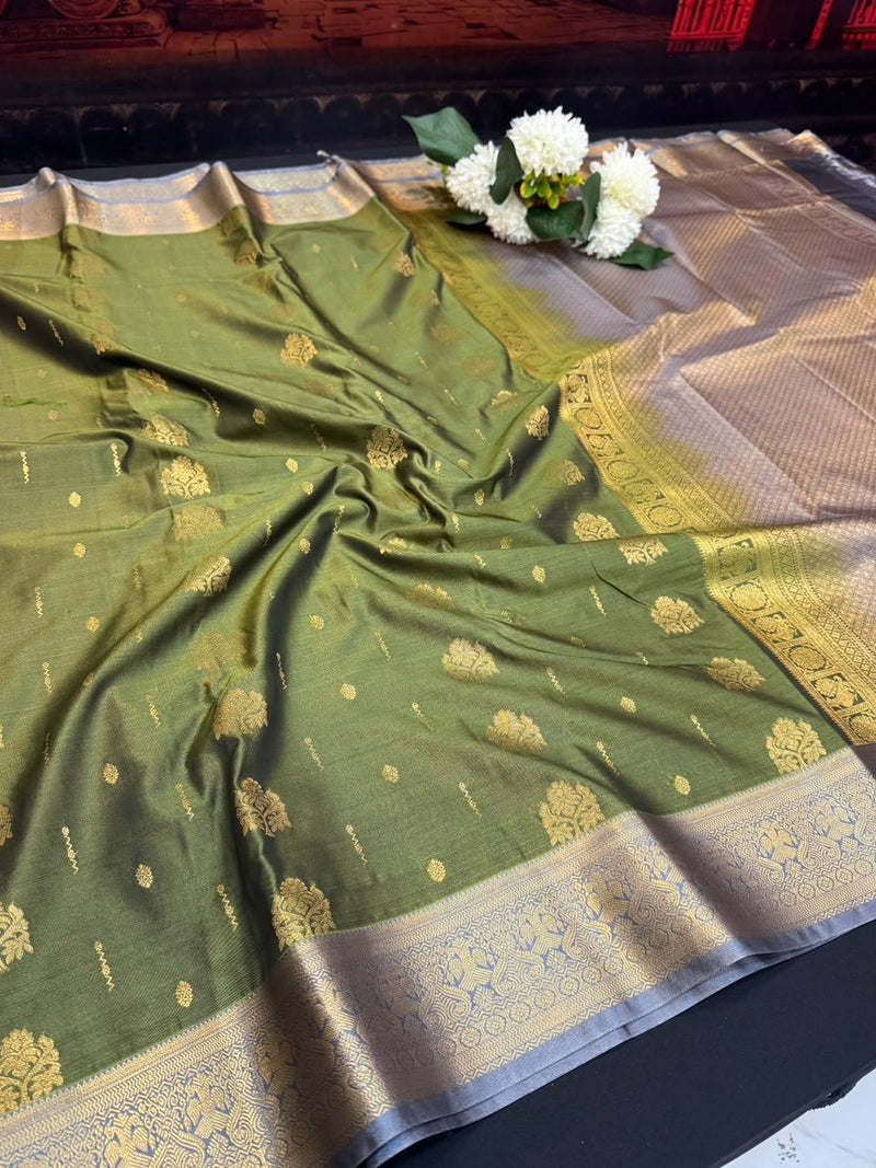 Offer Semi Silk | Zari Work | EEE01 - Sri Sakthi Pugazh Tex - Fancy