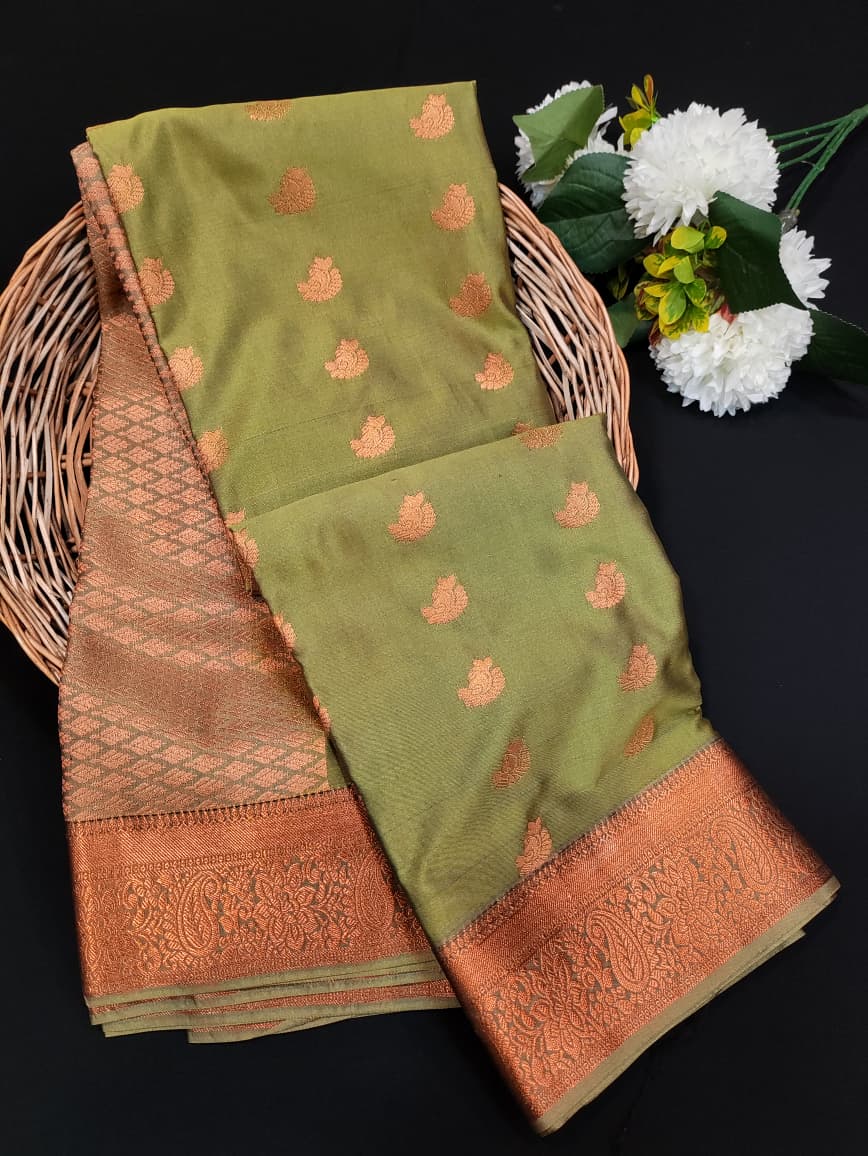 Offer Soft Silk Saree | Zari Work | PCN03 - Sri Sakthi Pugazh Tex - Semi Silk