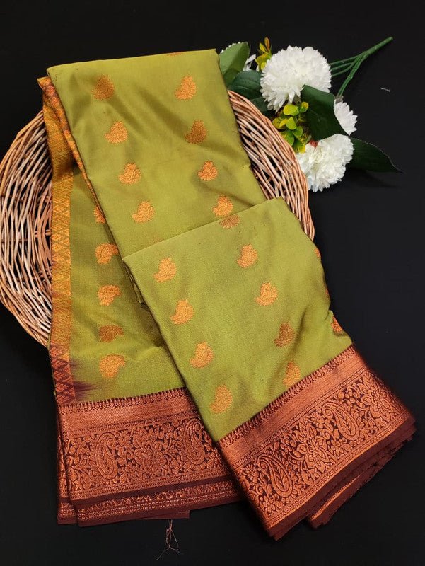 Offer Soft Silk Saree | Zari Work | PCN04 - Sri Sakthi Pugazh Tex - Semi Silk