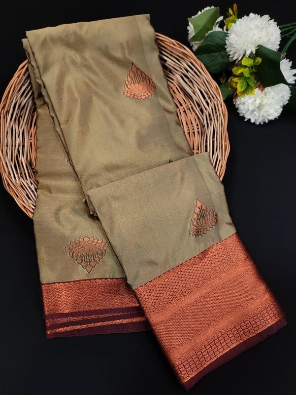 Offer Soft Silk Saree | Zari Work | PCN08 - Sri Sakthi Pugazh Tex - Semi Silk