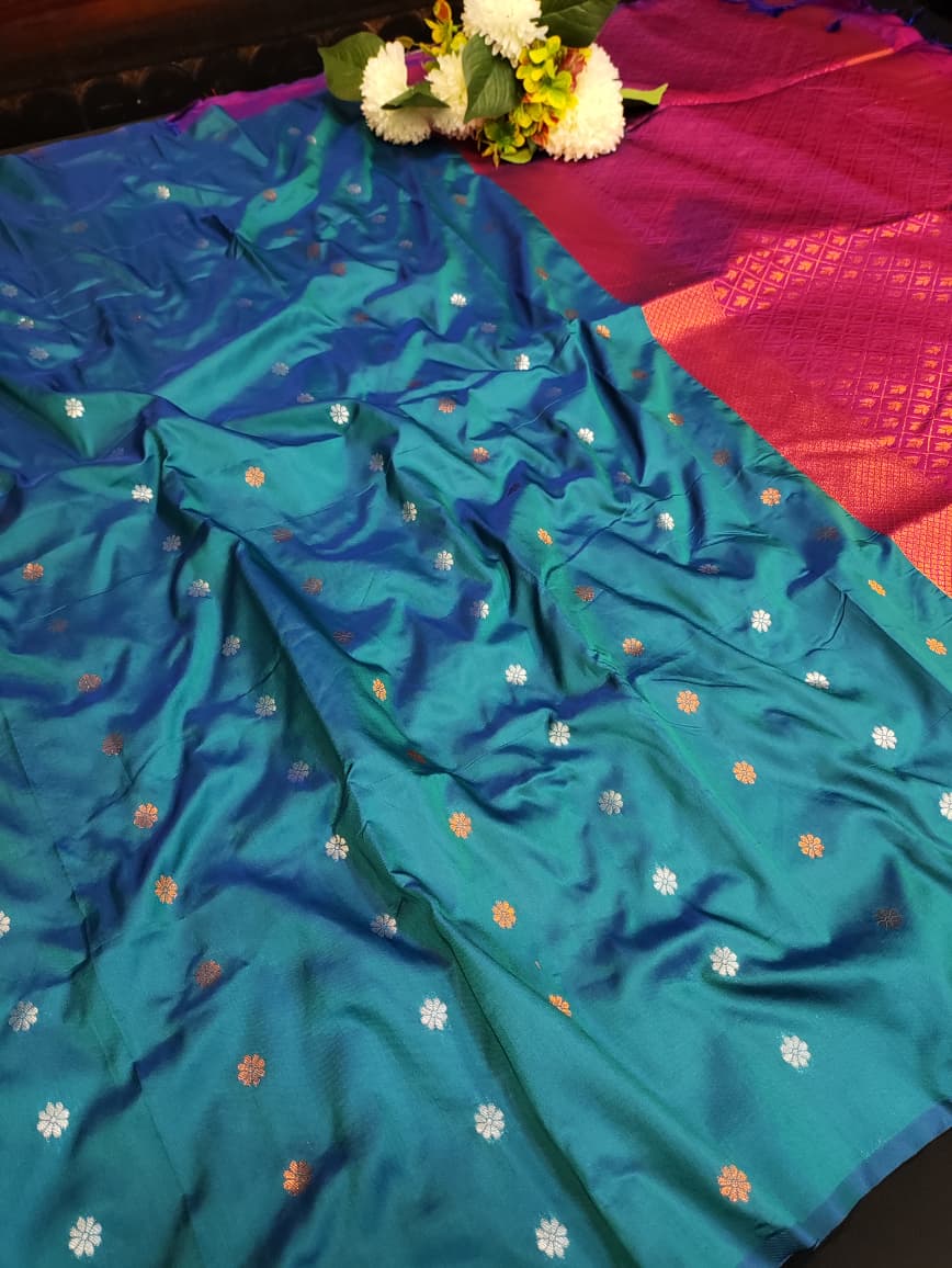 Padhumai Zari Soft Silk Saree for |Party & Festival Wear| P03 - Sri Sakthi Pugazh Tex - Padhumai Soft Silk