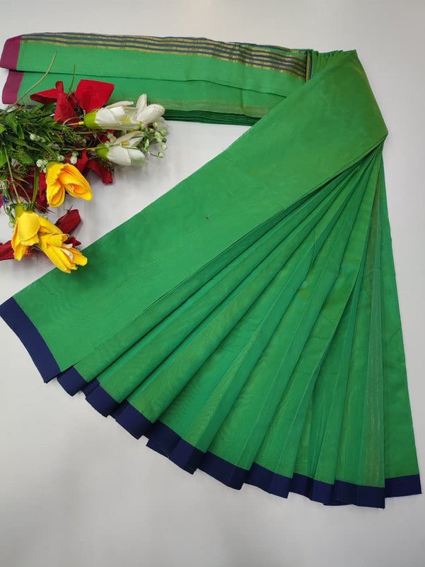 Plain Cotton Saree | Zari Border | PNC33 - Sri Sakthi Pugazh Tex PNC33 - Cotton