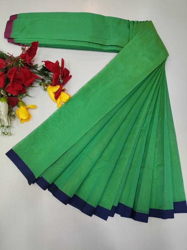 Plain Cotton Saree | Zari Border | PNC02 - Sri Sakthi Pugazh Tex PNC02 - Cotton