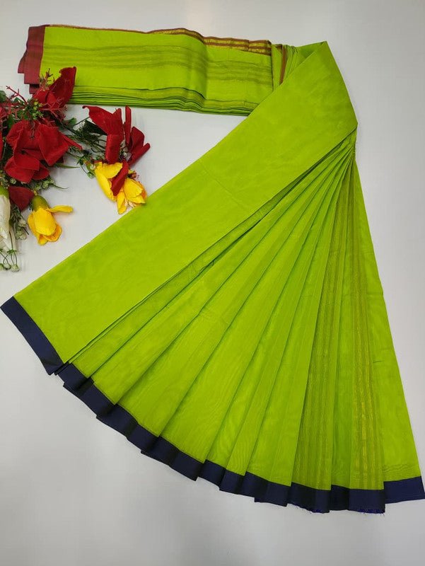 Plain Cotton Saree | Zari Border | PNC03 - Sri Sakthi Pugazh Tex PNC03 - Cotton