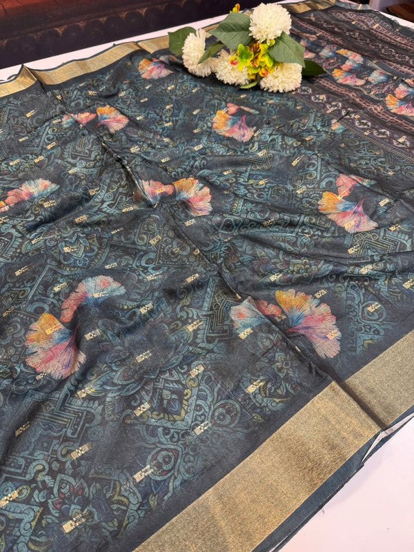 Preethi Fancy Printed Saree in premium fancy fabric for party wear