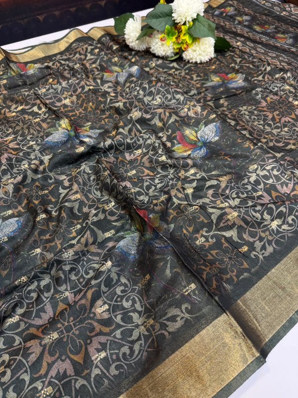 Preethi Fancy Printed Saree in premium fancy fabric for party wear