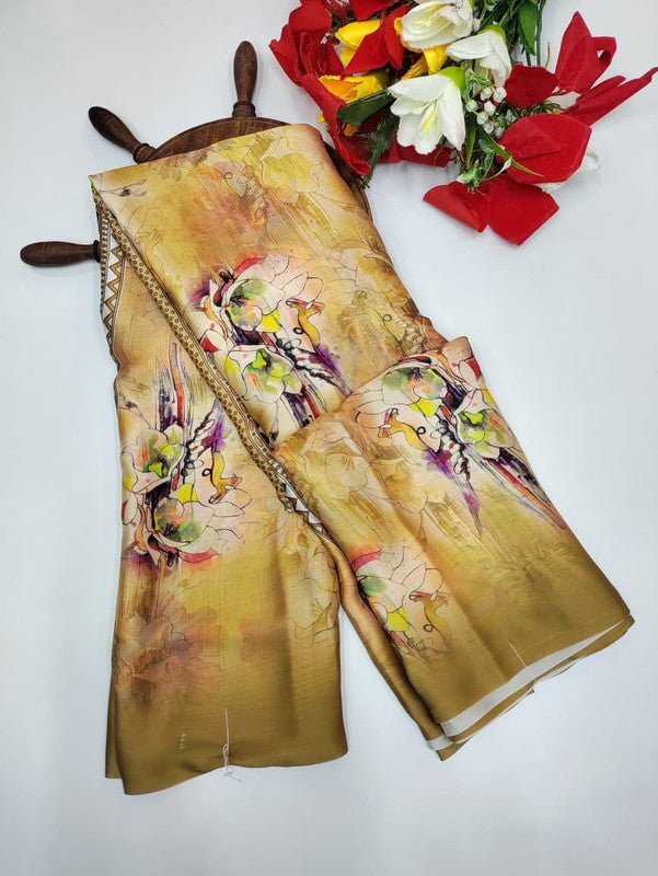 Premium Crepe  Silk Saree PMG39