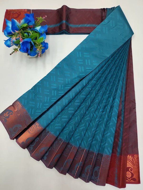 Premium Poontamil Soft Silk Saree with |Jacquard Blouse| PPC198 - Sri Sakthi Pugazh Tex - Premium Poontamil