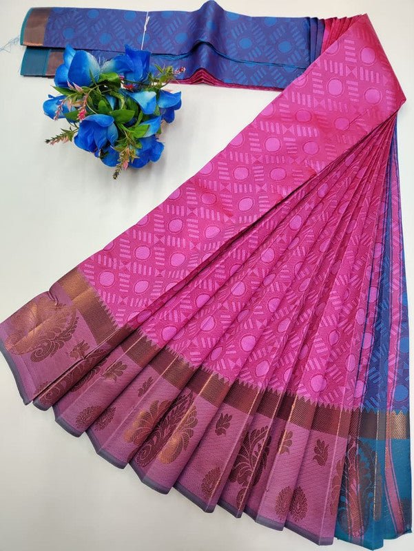 Premium Poontamil Soft Silk Saree with |Jacquard Blouse| PPC200 - Sri Sakthi Pugazh Tex - Premium Poontamil
