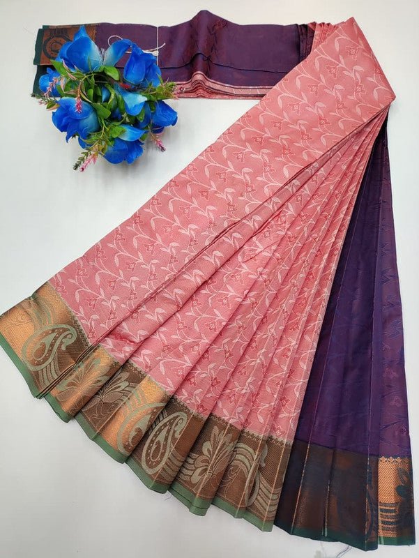 Premium Poontamil Soft Silk Saree with |Jacquard Blouse| PPC204 - Sri Sakthi Pugazh Tex - Premium Poontamil