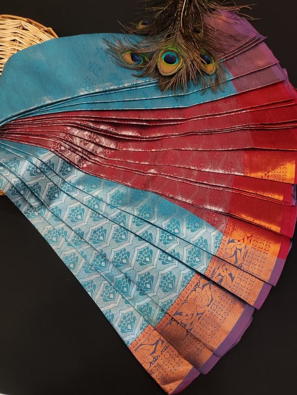 Premium Poontamil Tissue Saree in soft silk for party wear