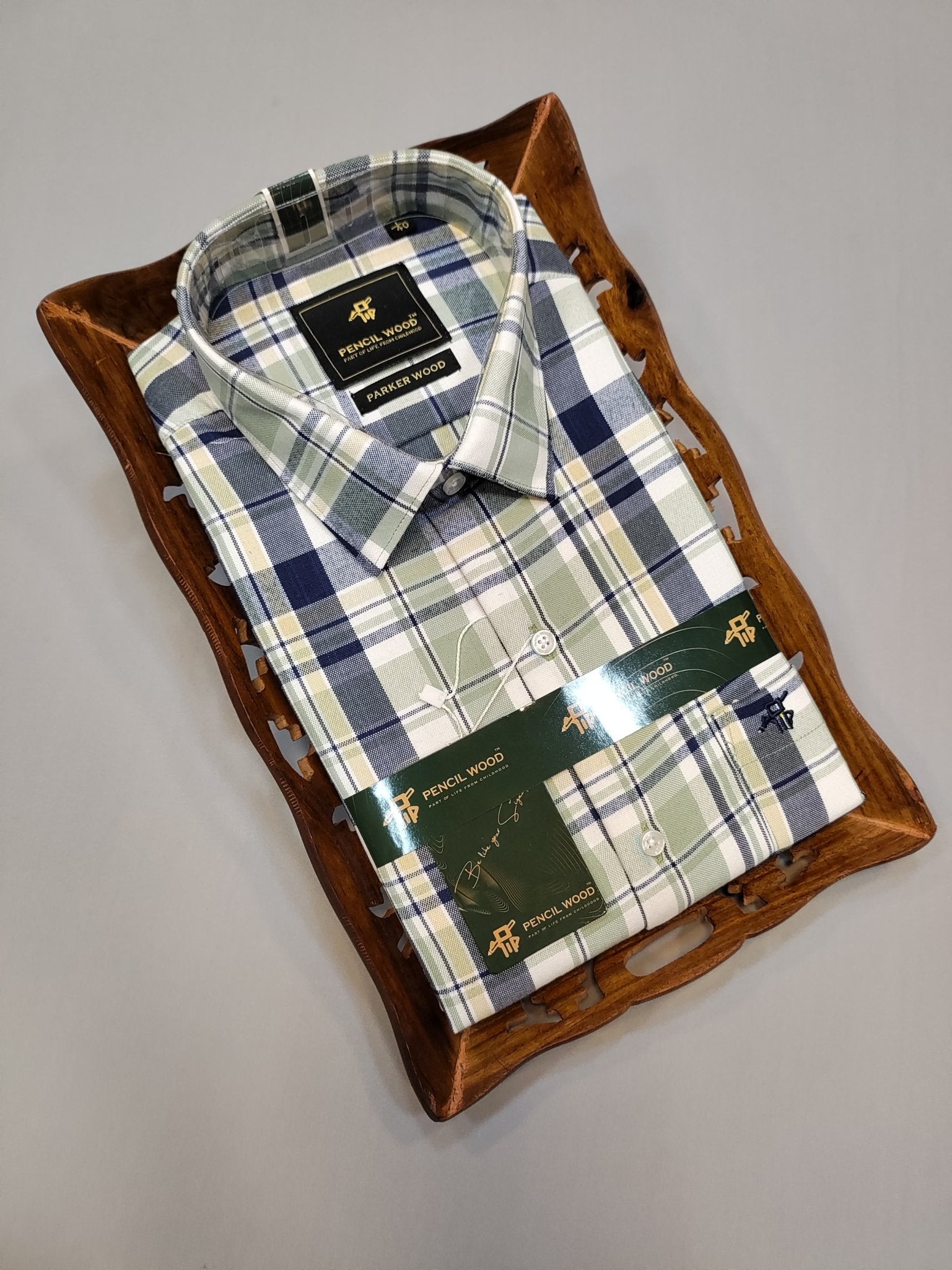 Casual premium cotton checked shirt for men in India