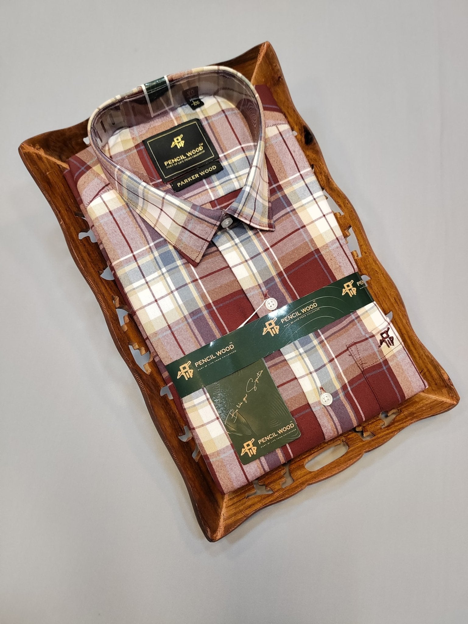 Casual premium cotton checked shirt for men in India