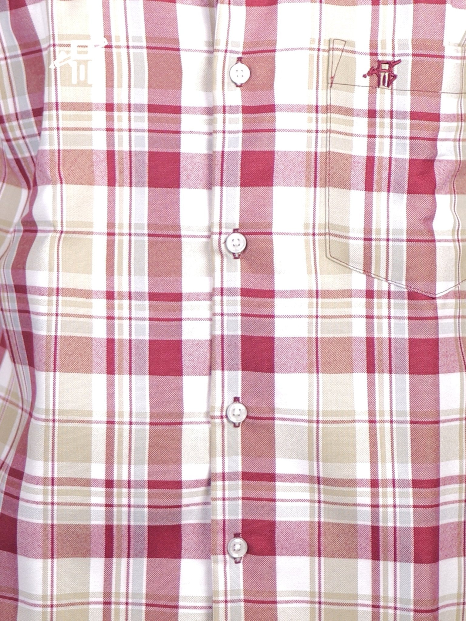 Stylish cotton checked shirt for men with classic checked design