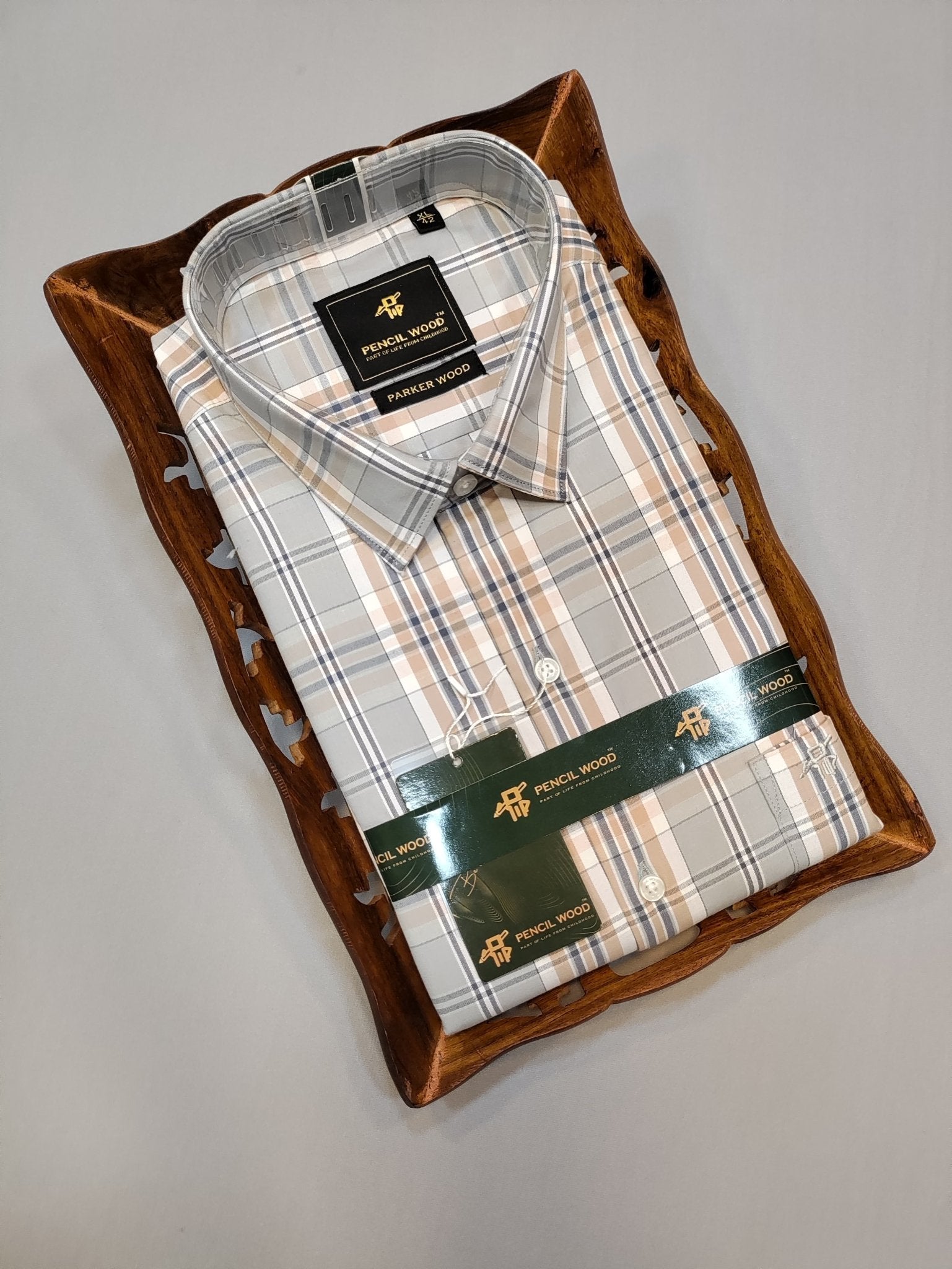 Casual premium cotton checked shirt for men in India