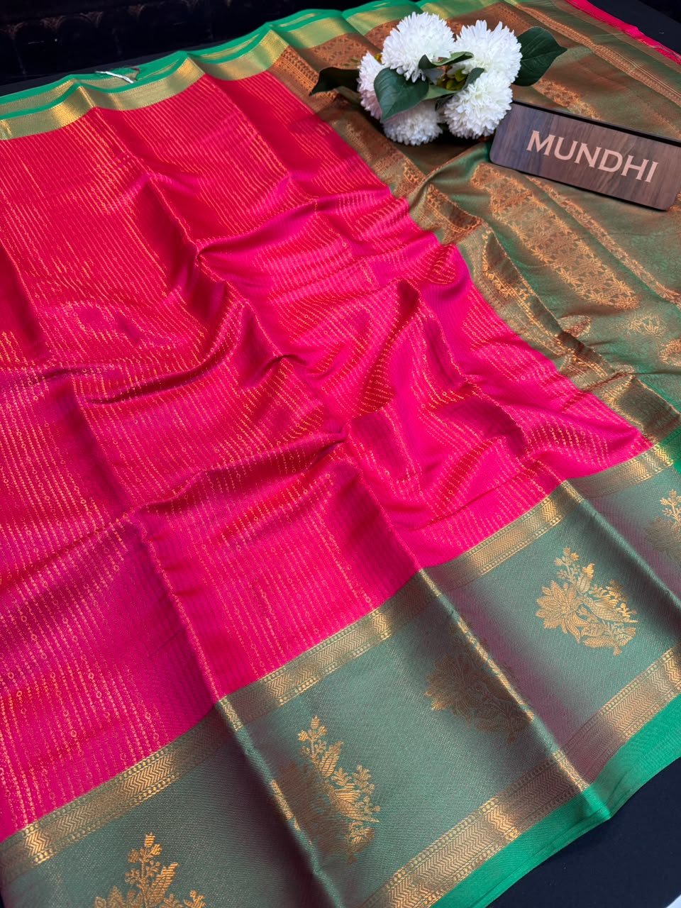 Premium Vairaoosi Saree PVV03 - Sri Sakthi Pugazh Tex - Soft Silk Saree