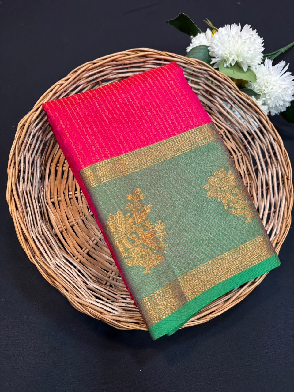 Premium Vairaoosi Saree PVV03 - Sri Sakthi Pugazh Tex - Soft Silk Saree