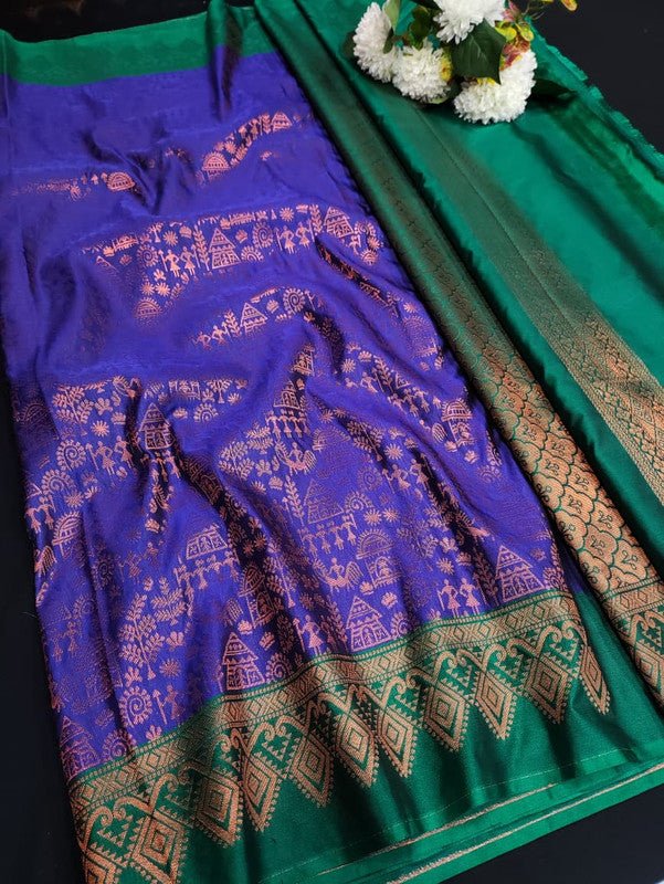 Pugazhini Soft Silk Saree with Zari for Festival Wear