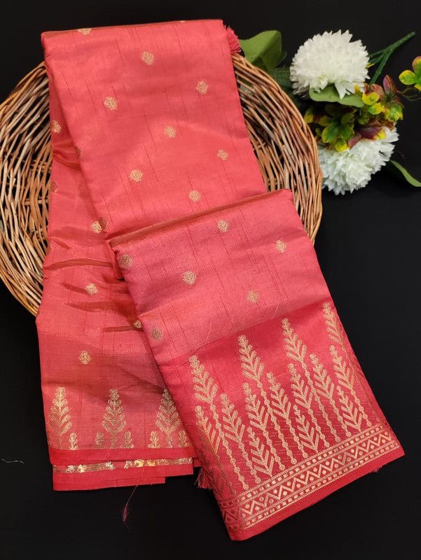 Pure Banarasi Raw Silk Saree with Zari for festival wear