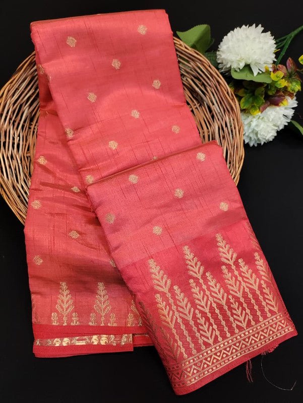 Pure Banarasi Raw Silk Saree with Zari for festival wear