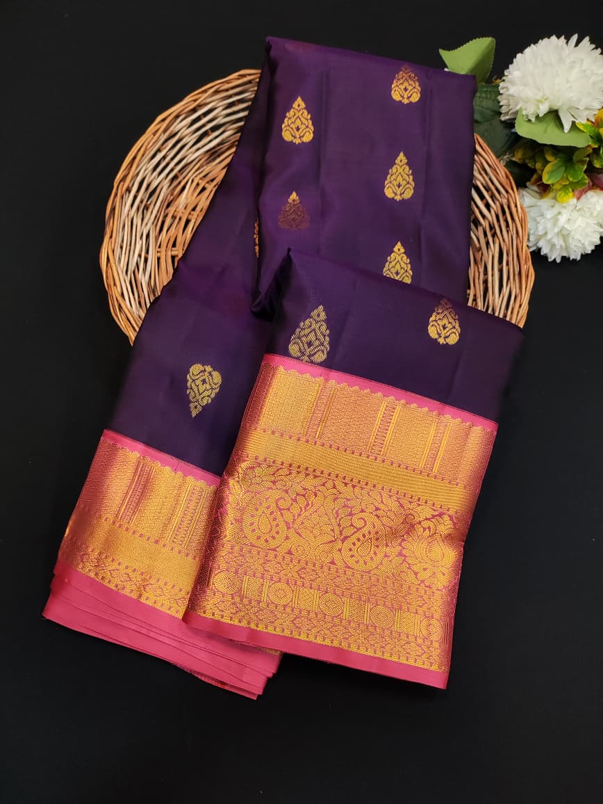 Pure Pattu Silk Saree with premium zari work for festival wear