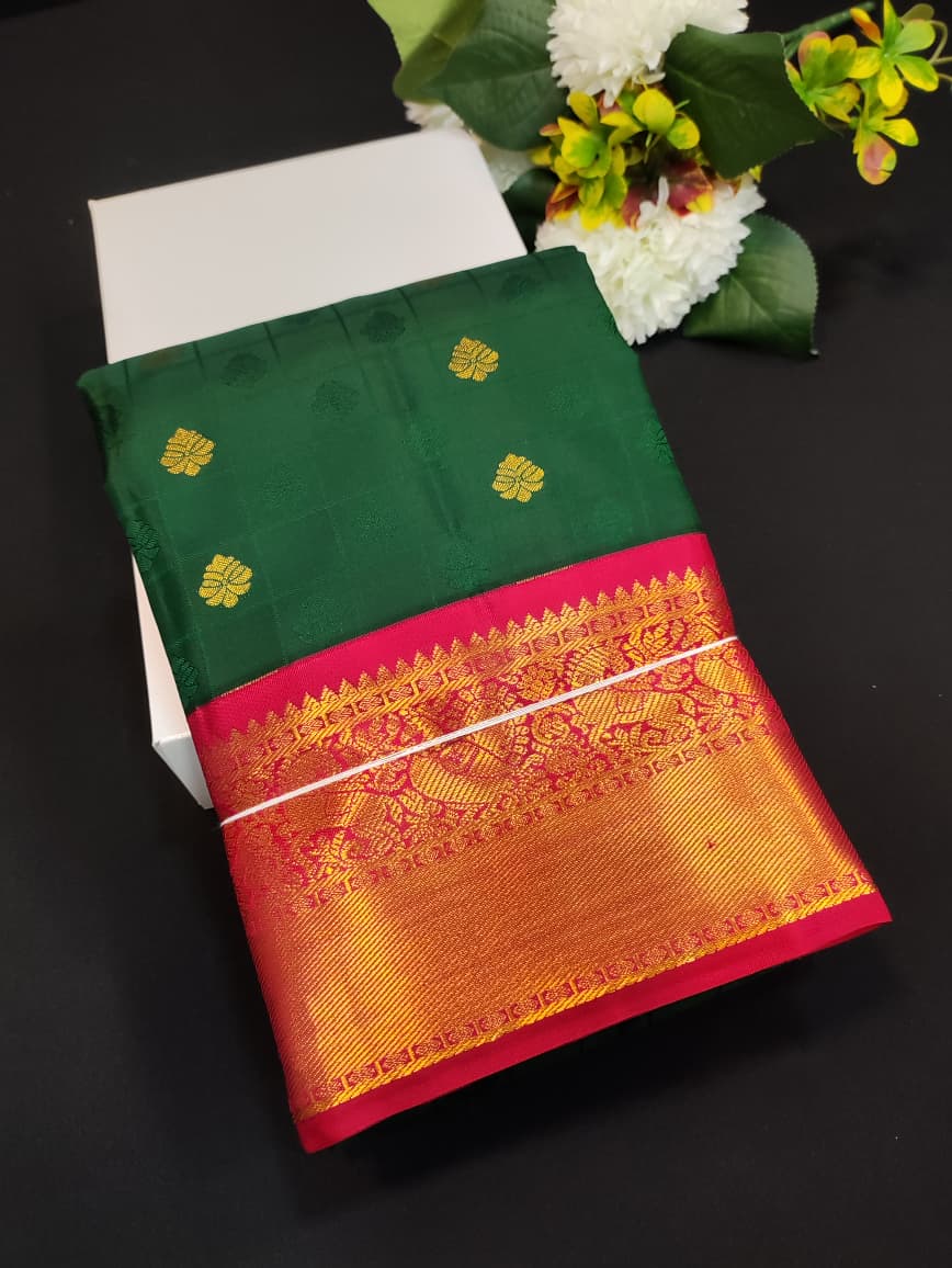 Pure Pattu Silk Saree with premium zari work for festival wear