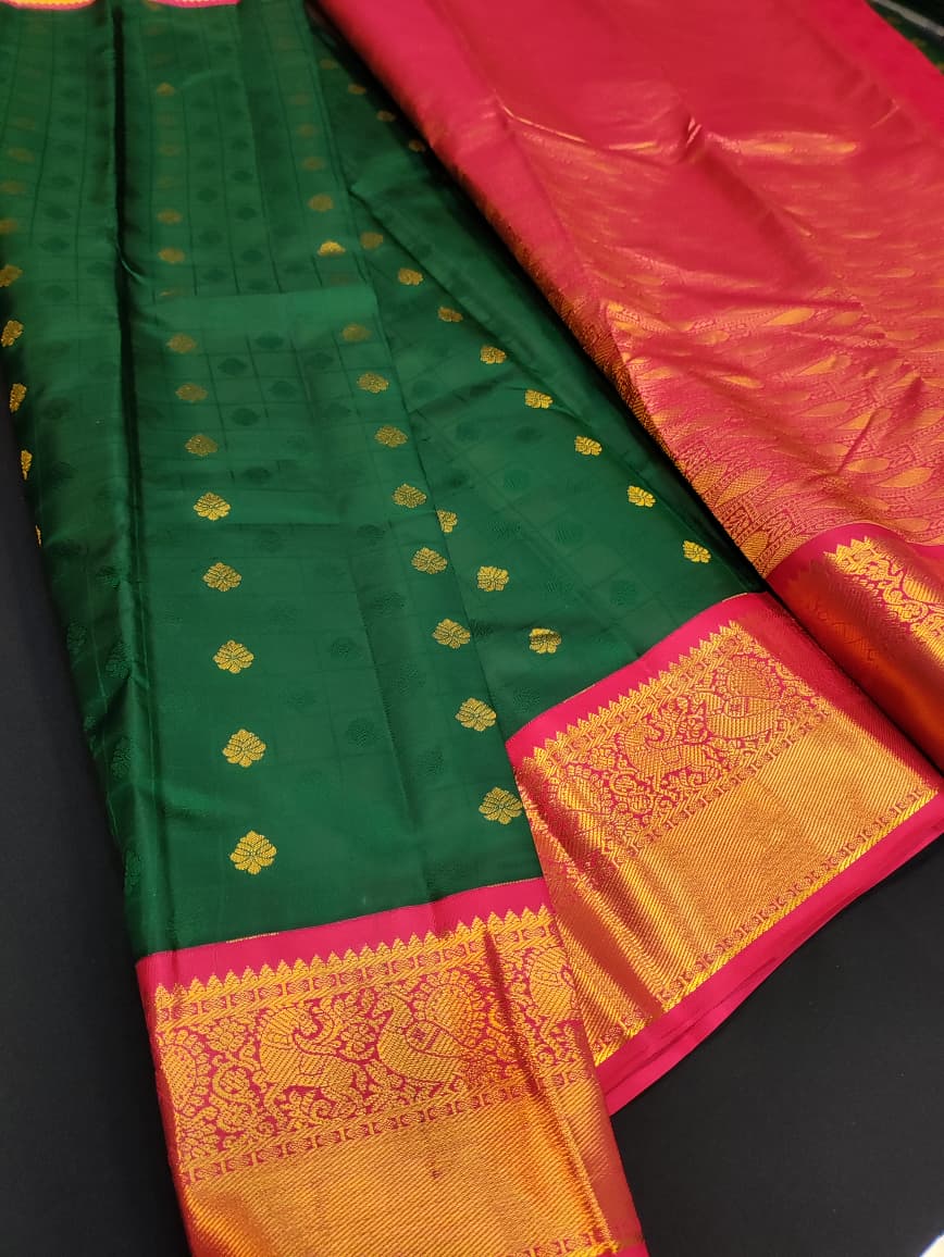 Pure Pattu Silk Saree with premium zari work for festival wear
