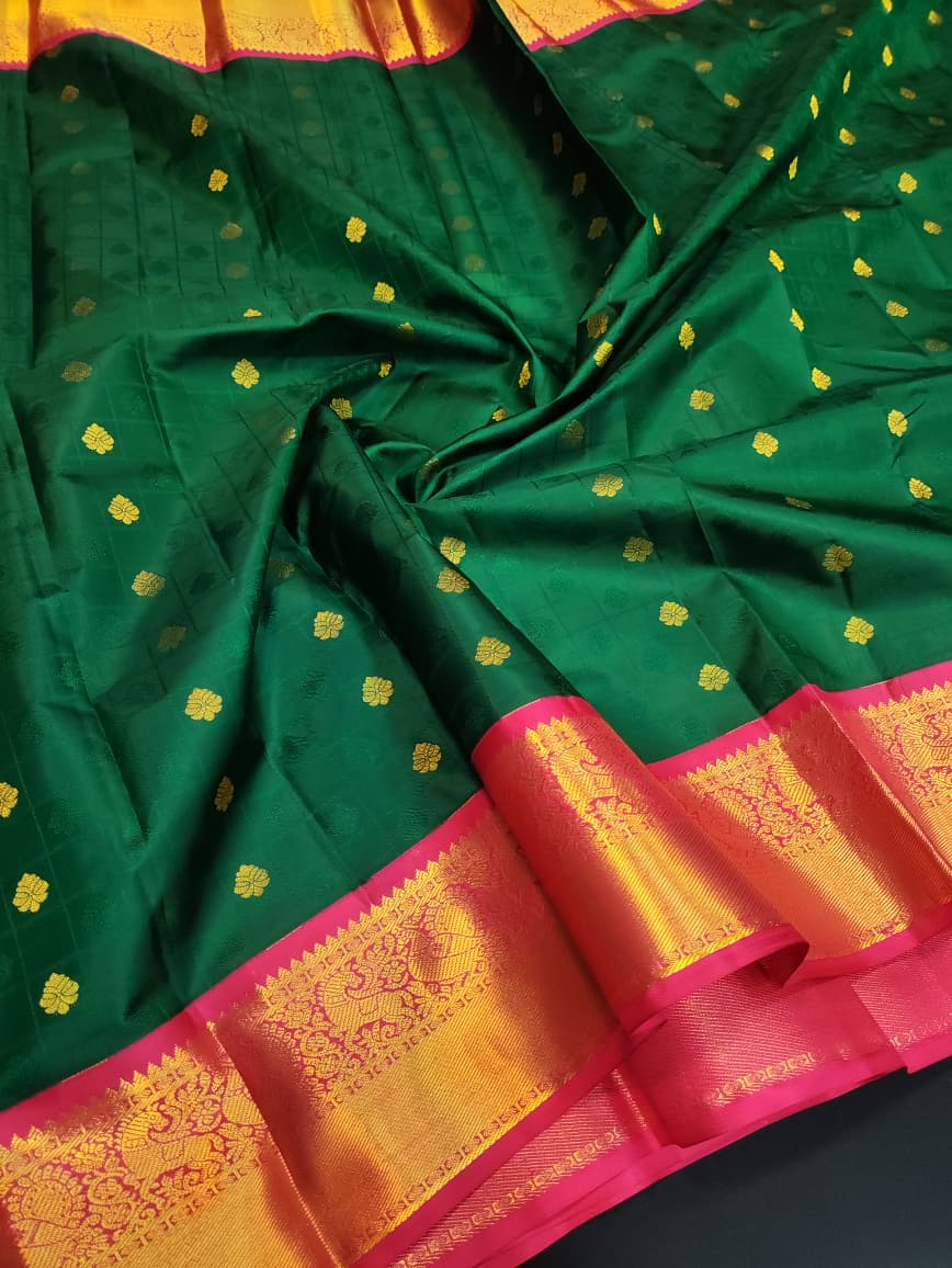 Pure Pattu Silk Saree with premium zari work for festival wear
