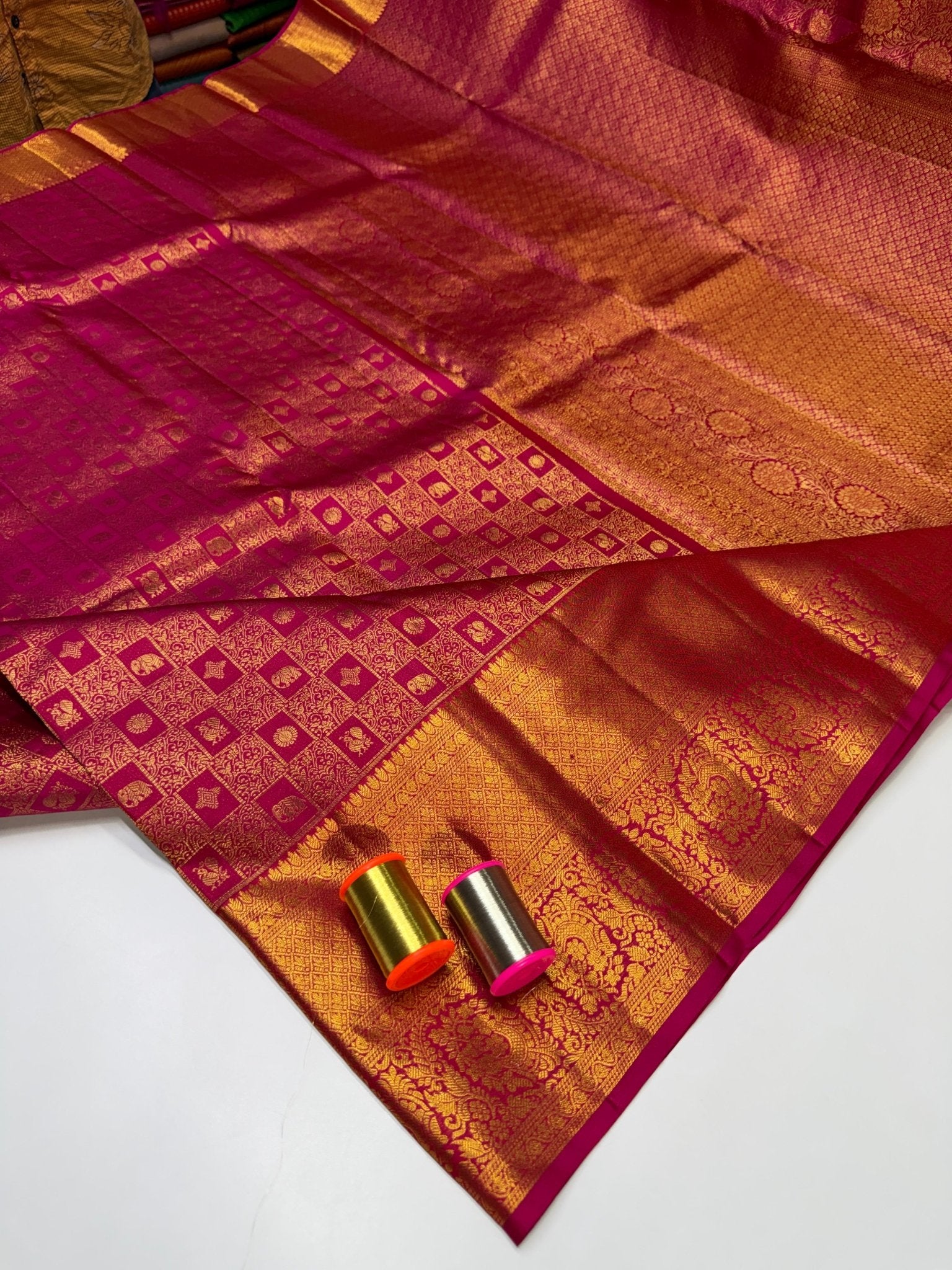 Pure Silk Saree – |100% Original Silk Traditional Elegance| M06 - Sri Sakthi Pugazh Tex - Pure Silk