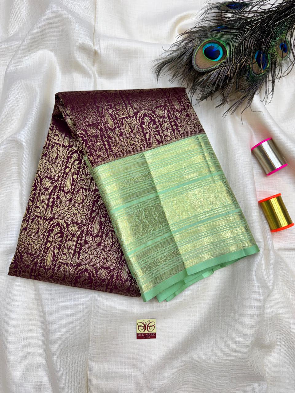 Pure Silk Saree – |100% Original Silk Traditional Elegance| M13 - Sri Sakthi Pugazh Tex - Pure Silk